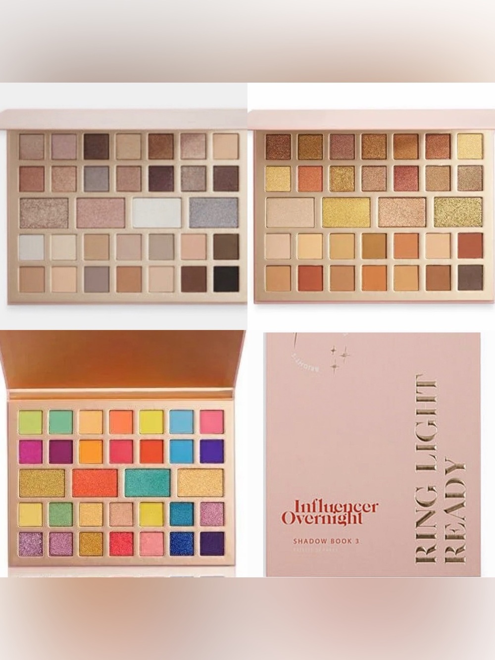 Influencer Overnight Eyeshadow Collection contains all 3 Books! New RARE FIND!